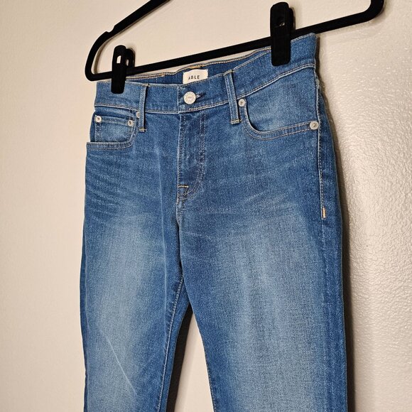 Able 25 Jeans Medium Wash Mid Rise Skinny Jeans Stretch 26" Inseam Comfy - Picture 2 of 9
